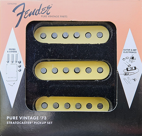 099-2388-000  Complete Strat Pickguard Assembly Fender Pure Vintage '73 Strat Pickup Set