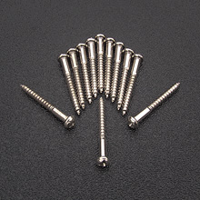 001-6170-049 - Genuine Fender Vintage Bridge Mounting Screws, Nickel, Set of 12