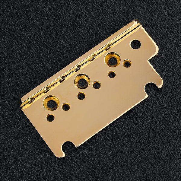 004-9740-000 0049740000 Genuine Fender Left Hand American Standard Strat Gold Bridge Plate (1987-2007)