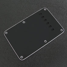 005-5274-002 - Genuine Fender 3 Ply Black Back Plate - 6 String Holes 005-5274-002 - Genuine Fender 3 Ply Black Back Plate - 6 String Holes