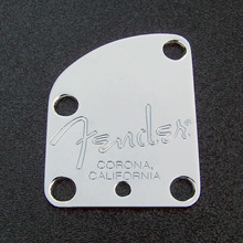 005-9209-000 - Fender Deluxe Strat 'Corona California' Chrome Neck Plate 005-9209-000 - Fender Deluxe Strat 'Corona California' Chrome Neck Plate
