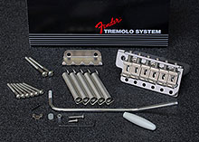 009-4247-049 - Fender American Vintage Tremolo Bridge Assembly, Pat. Pend. Saddles, Chrome 009-4247-049 - Fender American Vintage Tremolo Bridge Assembly, Pat. Pend. Saddles, Chrome