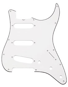 009-4392-049 - Fender '65 Stratocaster Eggshell 3 Ply Standard 11 Hole Pickguard