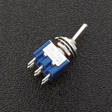 060-516 - DPDT On/On Mini-Toggle Switch, 15/64'' Mounting
