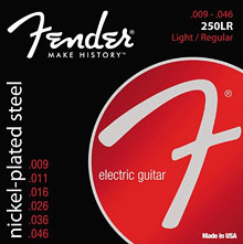 073-0250-404 - Fender 250LR Nickel Plated Steel Light/Regular Electric Guitar Strings