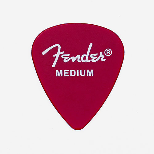098-1351-809 - Fender 351 'California Clear' Red Medium Pack of 12 Picks