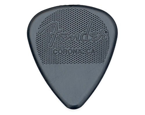 098-6351-951 Genuine Fender Black Nylon 1.14mm Extra Heavy Package of 12 Picks