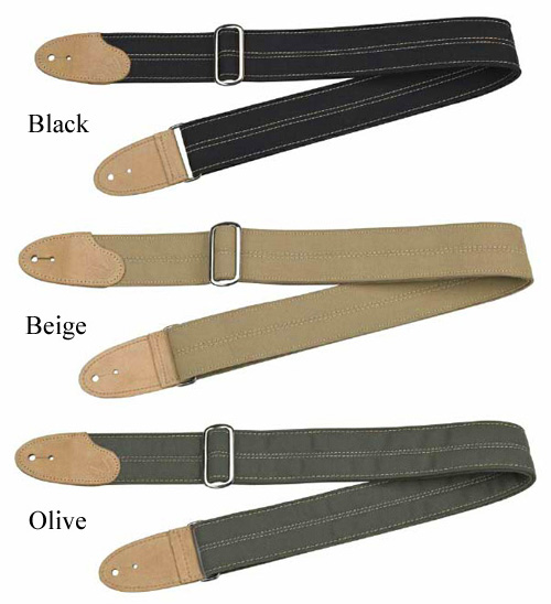 Genuine Fender Canvas and Chrome Guitar Strap