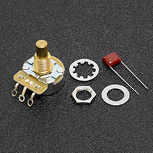 099-0835-000 - Fender/CTS 500K Solid Shaft Volume/Tone Potentiometer, 3/8'' Bushing Length