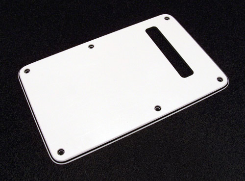 099-1321-000 0991321000 Fender Stratocaster White 3 Ply Strat Back Plate