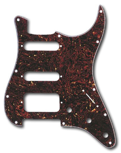 099-1337-000, 0991337000 - Fender HSS Stratocaster Tortoise Shell 4 Ply Pickguard