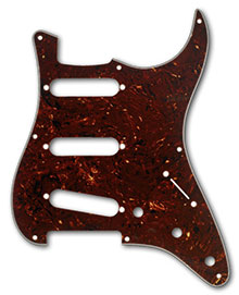 099-1349-000 - Fender'57 Stratocaster Tortoise Shell 4 Ply 8 Hole Pickguard
