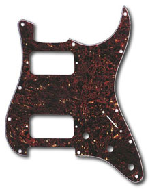 099-1372-000 - Fender (Big Apple) HH Stratocaster Tortoise Shell 4 Ply 11 Hole Pickguard 099-1372-000 - Fender (Big Apple) HH Stratocaster Tortoise Shell 4 Ply 11 Hole Pickguard