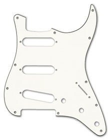 099-1374-000 - Fender Stratocaster Parchment 3 Ply Standard 11 Hole Pickguard