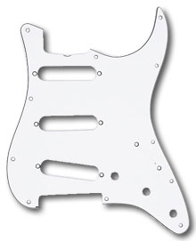 099-2018-000 - Fender '62 Stratocaster White 3 Ply Pickguard 099-2018-000 - Fender '62 Stratocaster White 3 Ply Pickguard