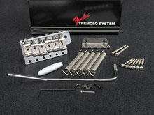 099-2049-002 - Fender USA '62 Reissue Vintage Tremolo Bridge Assembly Chrome, Left Handed 099-2049-002 - Fender USA '62 Reissue Vintage Tremolo Bridge Assembly Chrome, Left Handed