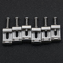 099-2091-000 - Fender Pure Vintage Stratocaster 'PAT PEND' Bridge Saddle Set (6) 099-2091-000 - Fender Pure Vintage Stratocaster "PAT PEND" Bridge Saddle Set (6)