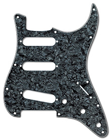 099-2141-000 - Fender Stratocaster Black Pearl 4 Ply Standard 11 Hole Pickguard