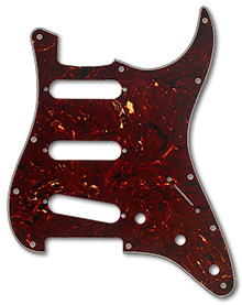 099-2142-000 - Fender Stratocaster Tortoise Shell 4 Ply Standard 11 Hole Pickguard