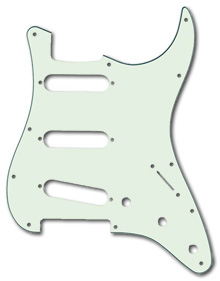 099-2144-000 - Fender Stratocaster Mint Green 3 Ply Standard 11 Hole Pickguard