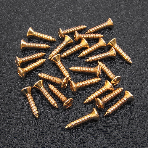 099-4924-000 Genuine Fender Gold Pickguard Mounting Screws