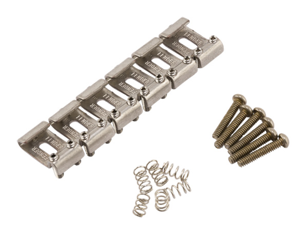 099-7203-000 0997203000 - Fender Road Worn Strat Nickel Plated Saddle Set