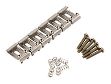 007-5123-049 - Fender American Standard Strat 2008 And Newer Custom Saddle Set 099-7203-000 - Fender Road Worn Strat Nickel Plated Saddle Set