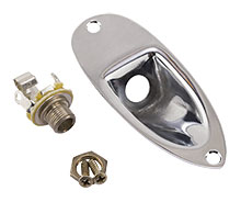 099-7206-000 Fender Road Worn Stratocaster Chrome Jack Plate