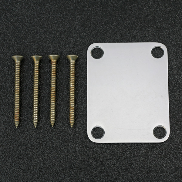 099-7216-000 Genuine Fender Stratocaster Road Worn Chrome Neck Plate