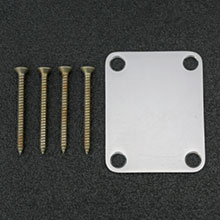 099-7216-000 Genuine Fender Stratocaster Road Worn Chrome Neck Plate