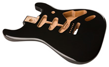 099-8003-706 - Fender Classic Series 60's Stratocaster Body, Black 099-8003-706 - Fender Classic Series 60's Stratocaster Body, Black