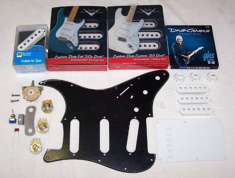 Custom Gilmour Style Black Strat Project