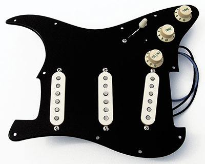 Gilmour Inspired Loaded Black Strat Pickguards
