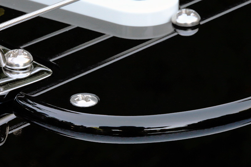 Left Hand Custom Manufactured Black 1 Ply 0.120'' Acrylic SSS Pickguard Rounded Polished Edge Left Hand Custom Manufactured Black 1 Ply 0.120'' Acrylic SSS Pickguard Rounded Polished Edge
