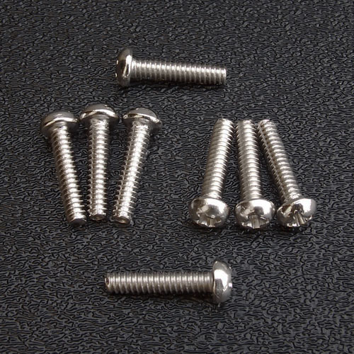 Stainless Steel Pickup Mounting Screws, Stainless Steel Switch Mouting Screws, Phillips Round Head