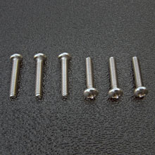 Stainless Steel American Stratocaster Intonation Screw Set, Phillips Pan Head #4-40 x 5/8''