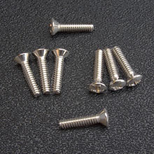 Nickel Plated Phillips Oval Head Pickup Mounting Screws, #6-32 x 5/8''