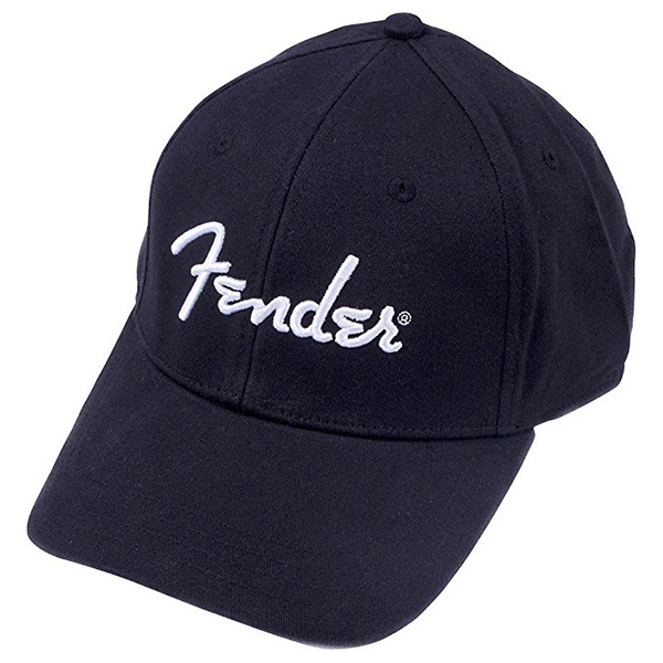 910-6648-000 9106648000 - Fender Logo Black Baseball Hat, Adjustable