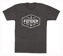 911-3019-506, 911-3019-606 - Fender Bolt Down T-Shirt, Charcoal 911-3019-506, 911-3019-606 - Fender Bolt Down T-Shirt, Charcoal