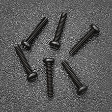 Black Steel American Stratocaster Intonation Screw Set, Phillips Pan Head #4-40 x 5/8''