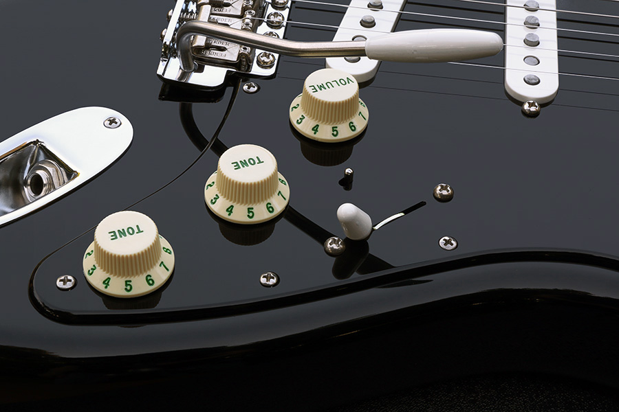 OverDrive Custom Guitar Works' Custom Built Black Strat #6 fender mim strat wiring diagram 