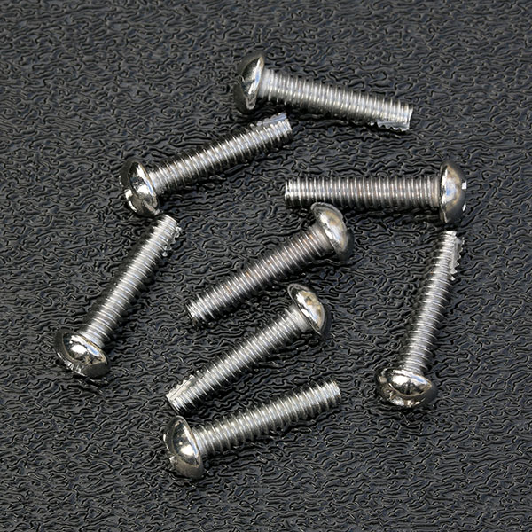 Genuine Fender Chrome Round Head Pickup Mounting Screws