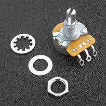 CTS 250k Split Shaft No-Load Tone Potentiometer, 3/8'' Bushing Length