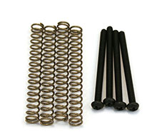 GS-0012-003 - Black Humbucking Pickup Mounting Screws and Springs Set of 4, #3-48 x 1-3/16''