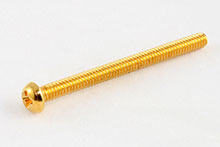 GS-0012-B002 - Gold Humbucking Pickup Mounting Screw, #3-48 x 1-3/16'' - Each