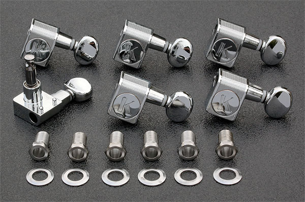 KCDF-3805CL - Kluson Direct Fit Contemporary Chrome Tuners For American Series Strat