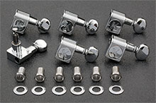 KCDF-3805CL - Kluson Contemporary Chrome Tuners For American Series Strat