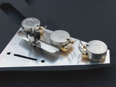 Gilmour Black Strat Recessed Mini-Toggle Switch Bracket and Switch Kit