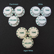 Customized Green Lettered and Numbered Strat Knob Set Customized Green Lettered and Numbered Strat Knob Set