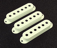 Fender Stratocaster Vintage White Pickup Cover Set Fender Stratocaster Vintage White Pickup Cover Set